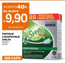 Ekom Pastiglie lavastoviglie SVELTO 188 caps offerta