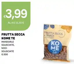 Ekom Frutta secca kome te mandorle sgusciate, noci sgusciate offerta