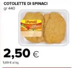 Tigre Cotolette di spinaci offerta