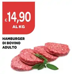Ekom Hamburger di bovino adulto offerta
