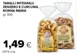 Tigre Taralli integrali/ zenzero e curcuma NONNA MARIA offerta