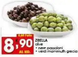 Iper Pellicano ZIBELLA olive, nere passoloni, verdi mammuth grecia offerta