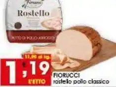 Iper Pellicano FIORUCCI rostelo pollo classico offerta