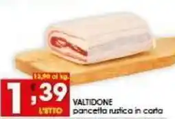 Iper Pellicano VALTIDONE pancetta rustica in carta offerta