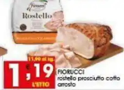 Iper Pellicano FIORUCCI rostello prosciutto cotto arrosto offerta
