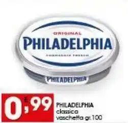 Iper Pellicano PHILADELPHIA classica vaschetta offerta