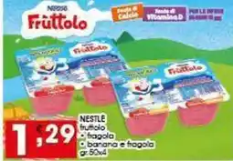 Iper Pellicano NESTLE frutolo fragola, banana e fragola offerta