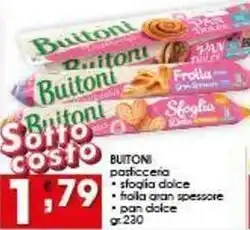 Iper Pellicano BUITON pasticceria, sfoglia dolce offerta
