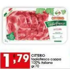 Iper Pellicano CITTERIO tagliafresco coppa 100% italiana offerta