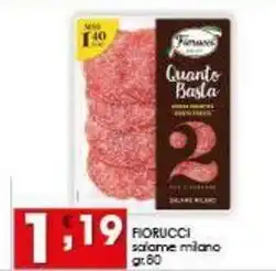 Iper Pellicano FIORUCCI salame milano offerta