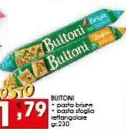 Iper Pellicano BUITONI pasta brisee, basta sfoglia rettangolare offerta