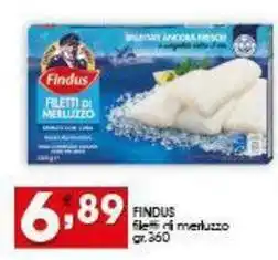 Iper Pellicano FINDUS filetti di merluzzo offerta