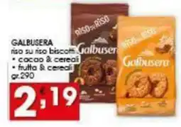 Iper Pellicano GALBUSERA riso su riso biscotti offerta
