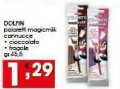 Iper Pellicano DOLFIN polaretti magicmilk cannucce offerta