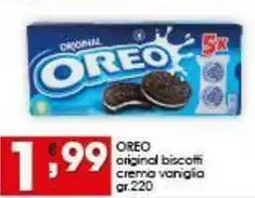 Iper Pellicano OREO original biscotti crema vanigilia offerta
