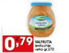 Iper Pellicano VALFRUTTA lenticchie vetro offerta