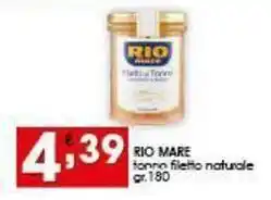 Iper Pellicano RIO MARE tonne filetto naturale offerta