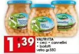 Iper Pellicano VALFRUTTA ceci, cannellini, borlotti vetro offerta