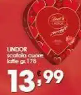 Iper Pellicano LINDOR scatola cuore latte offerta