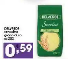 Iper Pellicano DELVERDE semolino grano duro offerta