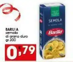 Iper Pellicano BARILIA semola di grano duro offerta
