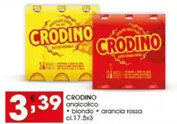 Iper Pellicano CRODINO analcolico, biondo, arancia rossa offerta