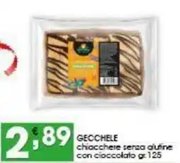 Iper Pellicano GECCHELE chiacchere senza glutine con cioccolato offerta