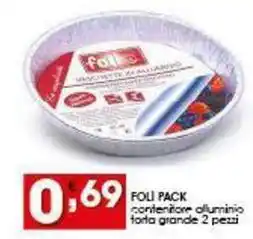 Iper Pellicano FOLI PACK contenitore alluminio offerta