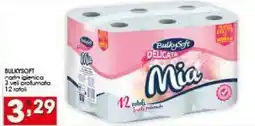 Iper Pellicano BULKYSOFT carta igienica 3 veli profumata 12 rotoli offerta