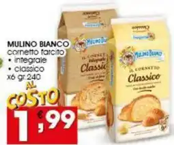 Iper Pellicano MULINO BIANCO cornetto farcito, integrale, classico offerta