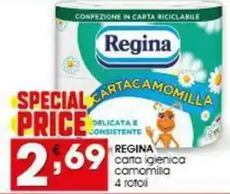 Iper Pellicano REGINA carta igienica camomilla offerta
