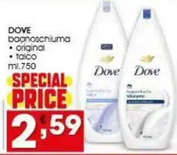 Iper Pellicano DOVE bagnoschiuma, original, talco offerta