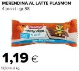 Tigre Merendina al latte PLASMON offerta