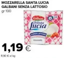 Tigre Mozzarella santa lucia galbani senza lattosio offerta