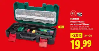 PARKSIDE Pinza rivettatrice con accessori, 151 pezzi