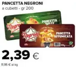 Tigre Pancetta NEGRONI offerta