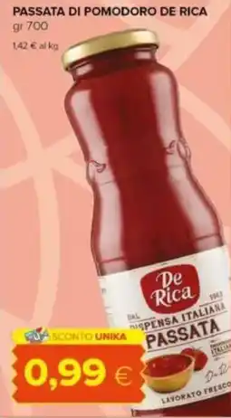 Tigre Passata di pomodoro DE RICA offerta