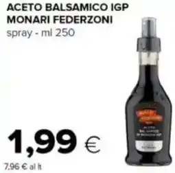 Tigre Aceto balsamico igp MONARI FEDERZONI offerta