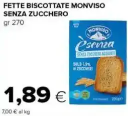 Tigre Fette biscottate monviso senza zucchero offerta