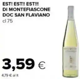 Tigre Est! est!! est!!! di montefiascone doc san flaviano offerta