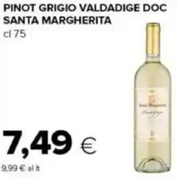 Tigre Pinot grigio valdadige doc SANTA MARGHERITA offerta