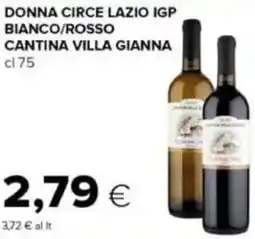 Tigre Donna circe lazio igp bianco/rosso cantina villa gianna offerta
