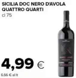 Tigre Sicilia doc nero d'avola quattro quarti offerta