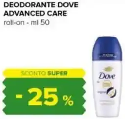Tigre Deodorante dove advanced care offerta