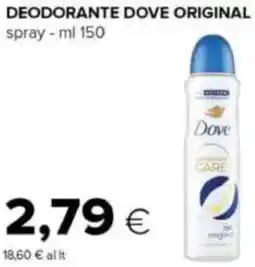 Tigre Deodorante DOVE ORIGINAL offerta
