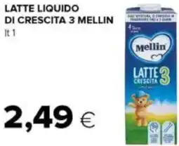 Tigre Latte liquido di crescita 3 MELLIN offerta