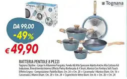 Galassia Batteria pentole 8 pezzi offerta