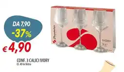 Galassia Conf. 3 calici ivory offerta