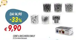 Galassia Conf 6 bicchieri emily offerta