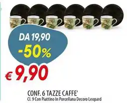 Galassia Conf. 6 tazze caffe' offerta